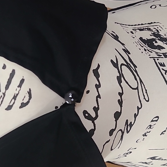 Vintage 90s y2k Onyx Nite black bolero shrug shawl with sparkly button - Picture 2 of 3